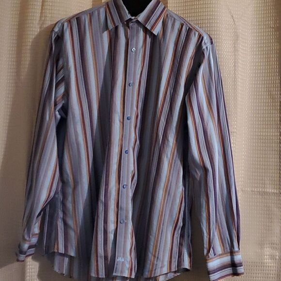 Johnston and Murphy Tailored fit 100% cotton button up shirt - Picture 1 of 7